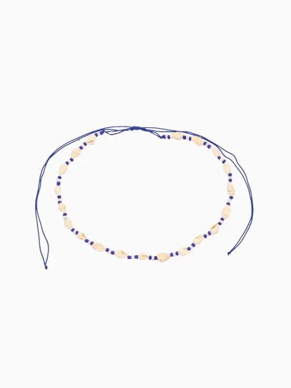 Ожерелье с ракушками &laquo;Халия&raquo;, длина 35 см, синее
