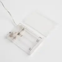 Гирлянда &laquo;Нить&raquo; 5 м, роса, IP20, серебристая нить, 50 LED, 2 режима, от батареек AAх3, свечение белое