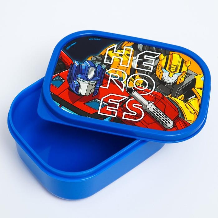 Ланч-бокс прямоугольный 0,5 л  Ланч-бокс прямоугольный 0,5 л "Heroes", Трансформеры