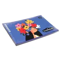 Альбом для рисования А4 Erich Krause Sunbloom, 12 листов, на скобе, МИКС