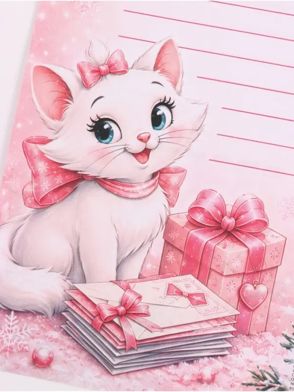 Письмо Деду Морозу, А4, &laquo;Кошечка&raquo; МИКС