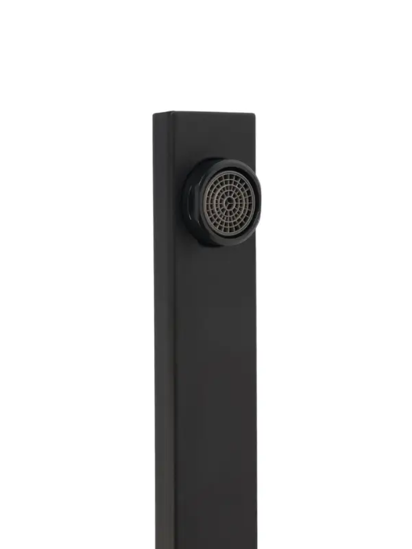 Смеситель для кухни ZEIN ZF1, квадратный, картридж 35 мм, нержавеющая сталь, черный