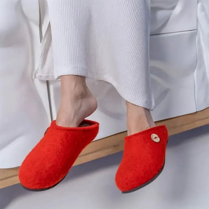 Домашние валенки Step, красные, размер 35