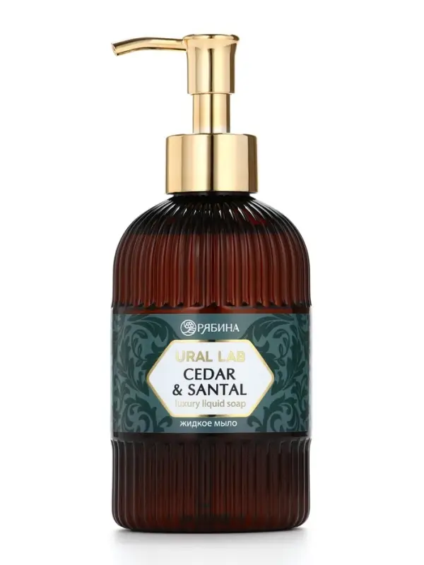 Мыло для рук жидкое, парфюмированное, с ароматом cedar & santa, 300 мл, URAL LAB