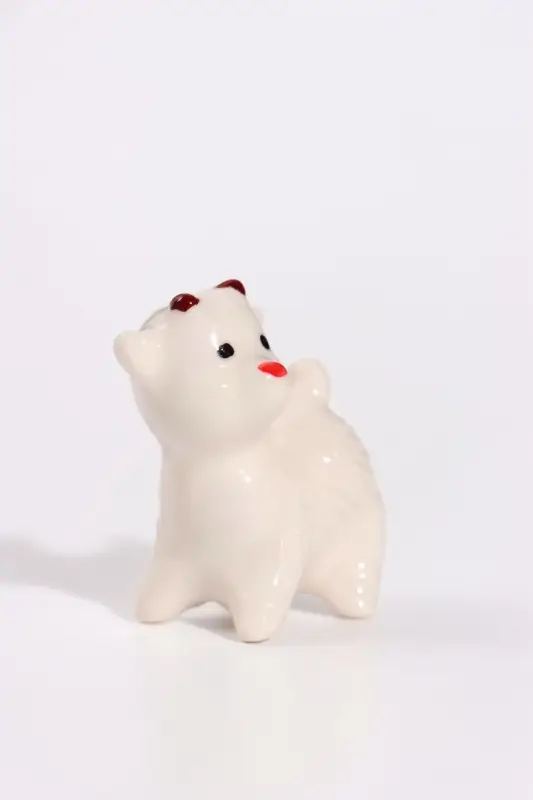 Фигурка фарфоровая &laquo;Белый козлик&raquo;, 3.5&times;3&times;2 см