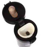 Термокружка Мастер К Style. Coffee, 380 мл, сохраняет тепло 8 ч, с ситечком, нержавеющая сталь, чёрная