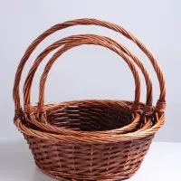 Набор корзин плетёных 3 шт., 48×18×44/40×16×39/33×14×34 см, ива Набор корзин плетёных 3 шт., 48×18×44/40×16×39/33×14×34 см, ива