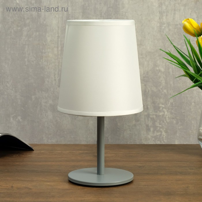 Лампа настольная 58081/1 1х40Вт Е27 серый 13х13х25 см RISALUX