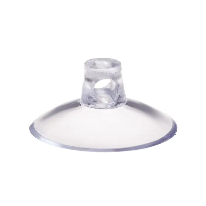 Присоска универсальная силиконовая d=25 мм, сквозное отверстие, 20 шт. в наборе, прозрачная