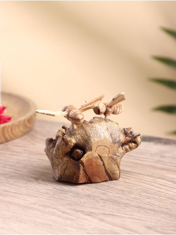 Сувенир  Сувенир "Пчелки" дерево Джати и Камал, 9х6х6 см