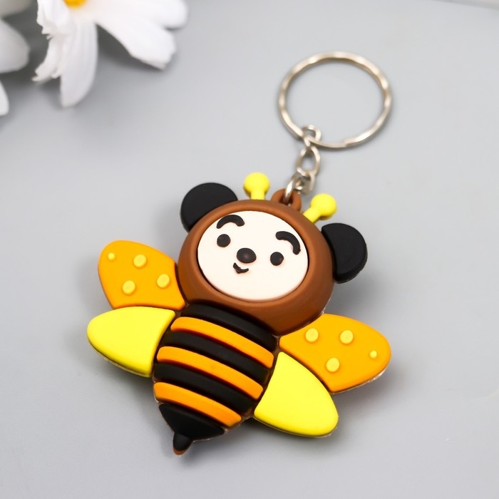 Брелок резина Брелок резина "Бабочка с мордашкой" МИКС 5,5х5 см