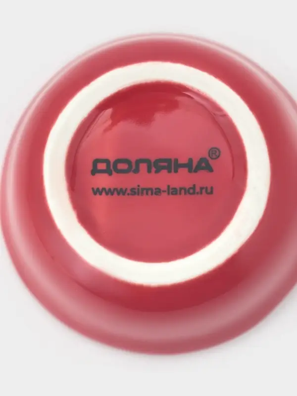 Соусники &laquo;Классика&raquo;, 7.8&times;7.2&times;2.5 см, набор 4 шт., керамика, красные