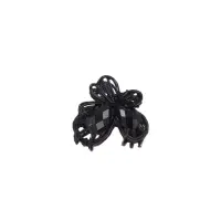 Крабик для волос &laquo;Чёрный ажур&raquo;, бабочка, 2.3 см