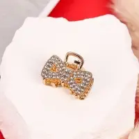 Крабик для волос &laquo;Грейс&raquo;, бант, 2.5 см, золотистый