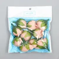 Бутон на ножке для декорирования "Роза пионовидный бутон" кремовая 2,5х3 см