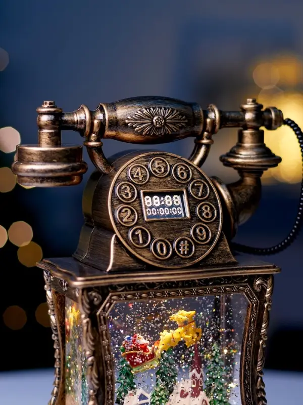 Фигура светодиодная  Фигура светодиодная "Телефон" 34х16х9 см, 3хААА (не в компл.), музыка, USB, Т/БЕЛЫЙ