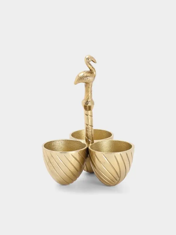 Менажница &laquo;Фламинго&raquo;, 14&times;14&times;21 см, алюминий