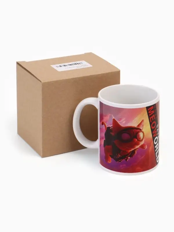 Кружка керамическая в коробке &laquo;Кот-Супергерой&raquo;, 320 мл