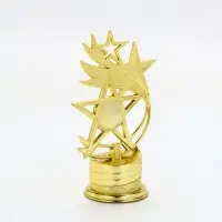 Статуэтка наградная &laquo;Звёзды&raquo;, под нанесение, 16&times;9&times;6 см, цвет золотой