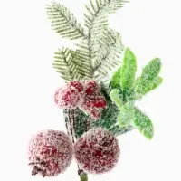 Еловая ветка декоративная &laquo;Зимнее волшебство. Очарование&raquo;, 15 см