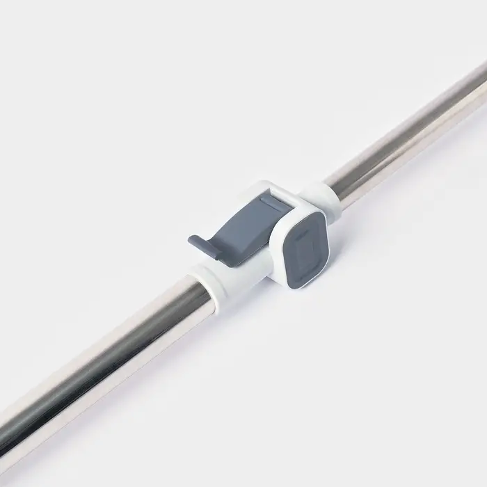 Оконная швабра с креплением на карманы 30&times;8 см, длина 103-145 см, 2 насадки, 45+180 поворот