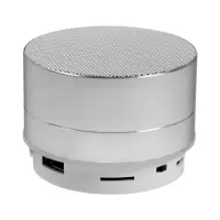 Портативная колонка Luazon LAB-05, 3 Вт, 520 мАч, Bluetooth, USB, microSD, microUSB, серебристый