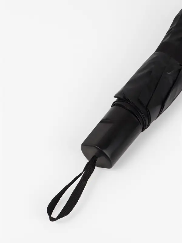 Зонт механический &laquo;Однотонный&raquo;, 4 сложения, 8 спиц, R=47/55 см, d=94 см, чёрный