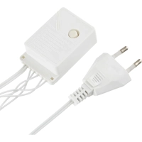Гирлянда светодиодная сосулька 300л.LED бел,бел.каб 5.64х0.56м+1.5м Е96354