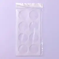 Форма для шоколада &laquo;Круг&raquo;, силикон, 8 ячеек, 23.5&times;12&times;0.3 см, прозрачная