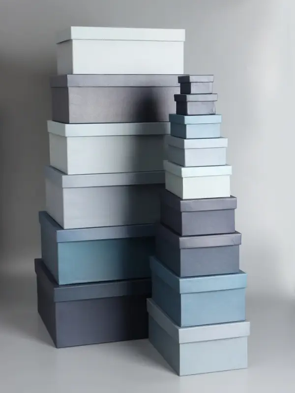 Набор подарочных коробок 15 в 1 &laquo;Барракуда&raquo;, синий, 47&times;36&times;17.5 - 13&times;8&times;4.5 см