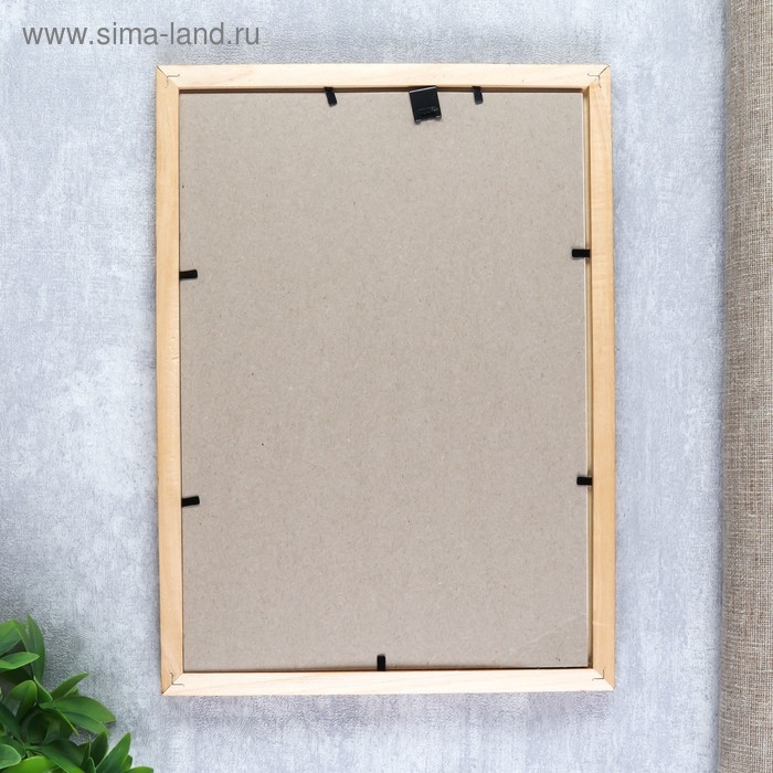 Фоторамка сосна с18 орех 21х30 см (пластиковый экран)