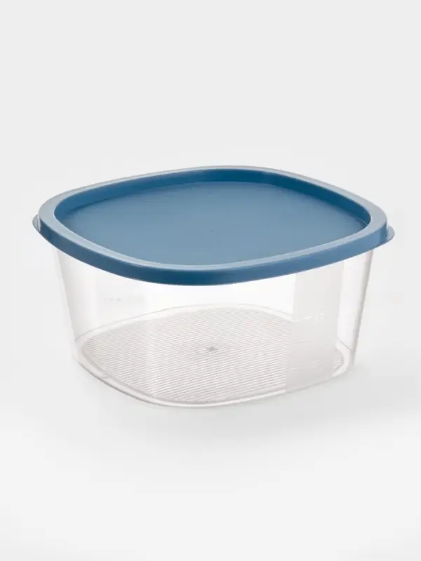 Контейнер для продуктов с мерной шкалой SparkPlast BioFresh, 2.65 л, прозрачный, пластик, крышка МИКС
