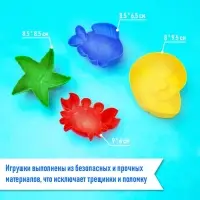 Набор игрушек для песочницы, 12 предметов: 8 формочек, совок, лейка, грабли, ведро, МИКС