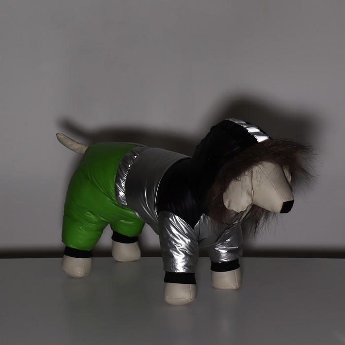 Комбинезон  Комбинезон "Пушок", размер 18 (ДС 40 см, ОГ 50 см, ОШ 38 см), зелёный