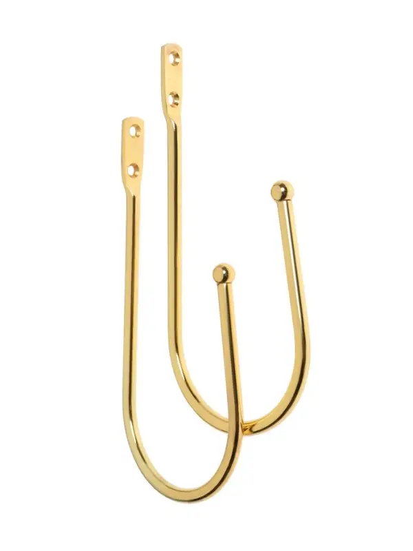 Крючок для штор ТУНДРА KS011, однорожковый, цвет золото, 2 шт Крючок для штор ТУНДРА KS011, однорожковый, цвет золото, 2 шт