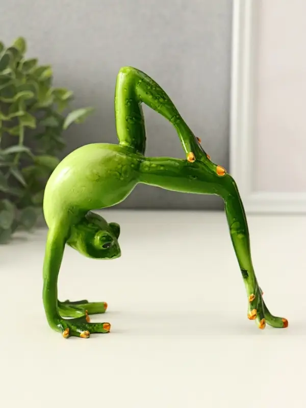 Фигурка полистоун &laquo;Лягуха делает мостик&raquo;, 14&times;5.5&times;12.5 см