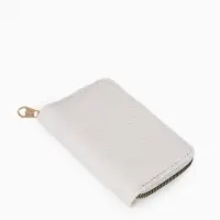 Кошелёк на молнии, 13&times;2&times;9 см, с принтом, белый