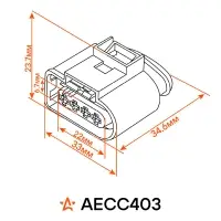 Разъем 4 pin без проводов для катушки зажиг. для VAG Octavia III, Rapid; Mercedes M W164