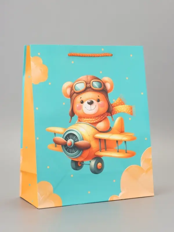 Пакет подарочный ламинированный «Полет» 26×12×32 см Пакет подарочный ламинированный «Полет» 26×12×32 см