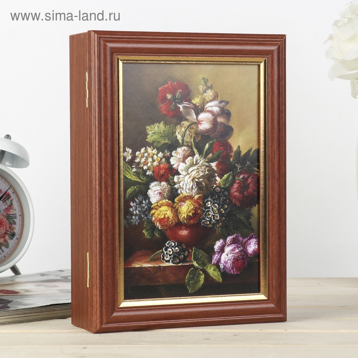 Ключница Ключница "Чудесный букет" орех 15х21 см