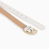 Ремень жен 05-01-01-01, Июнь2512, 3*0,3*110 см, без винта, пряж золото, 1 прокол, белый Ремень жен 05-01-01-01, Июнь2512, 3*0,3*110 см, без винта, пряж золото, 1 прокол, белый