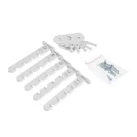 Ограничитель открывания для окна ТУНДРА, пластиковая гребенка, 4-х позиционная, 5 шт