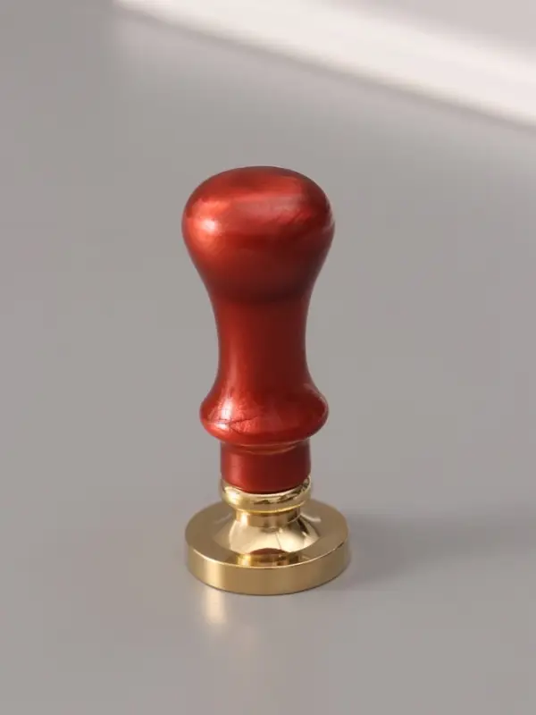 Печать для сургуча с пластиковой ручкой &laquo;Буква U на вензеле&raquo;, 2.5&times;2.5&times;6.3 см