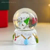 Снежный шар новогодний стеклянный &laquo;Совушка в колпаке, с ёлочкой&raquo;, d=4.5 см, 6&times;4.5&times;4.5 см