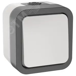 Выключатель кнопочный TORS 10А IP55 белый