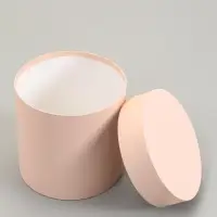 Набор шляпных подарочных коробок 5 в 1, коричневый, 23&times;23-14&times;14 см