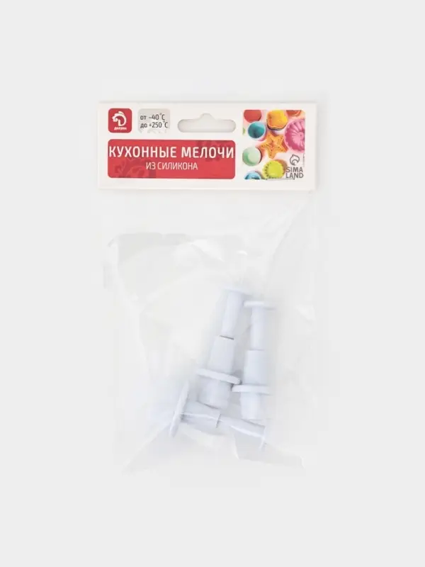 Плунжеры кондитерские &laquo;Сердечко&raquo;, набор 3 шт.: 1.6&times;1.1 см, 1.4&times;1 см, 1&times;1 см, пластик, белые