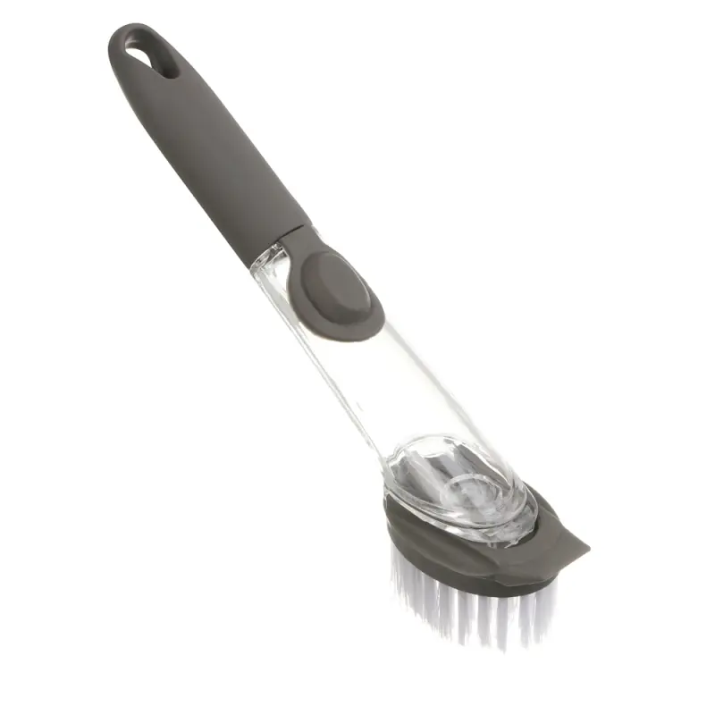 Щетка для посуды с дозатором тм Vetta, 23,5х7х4,5 см, полипропилен, серая