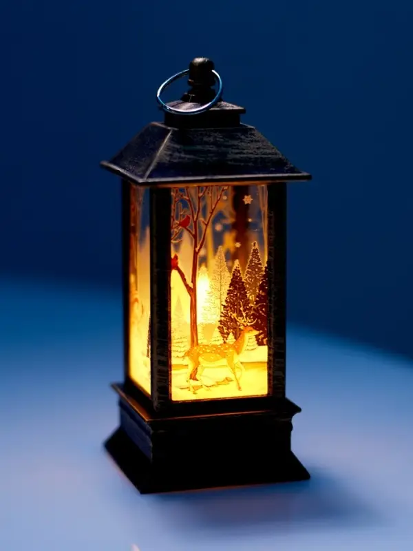 Набор светодиодных фигур, 3 шт, "Новогодние фонари", 13х5.5х5.5 см, от бат.3хAG13, Т/БЕЛЫЙ   1087120