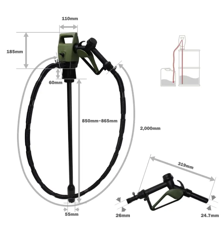 Электронасос для перекачки из бочек (12V/220V) SMART SP3000EP